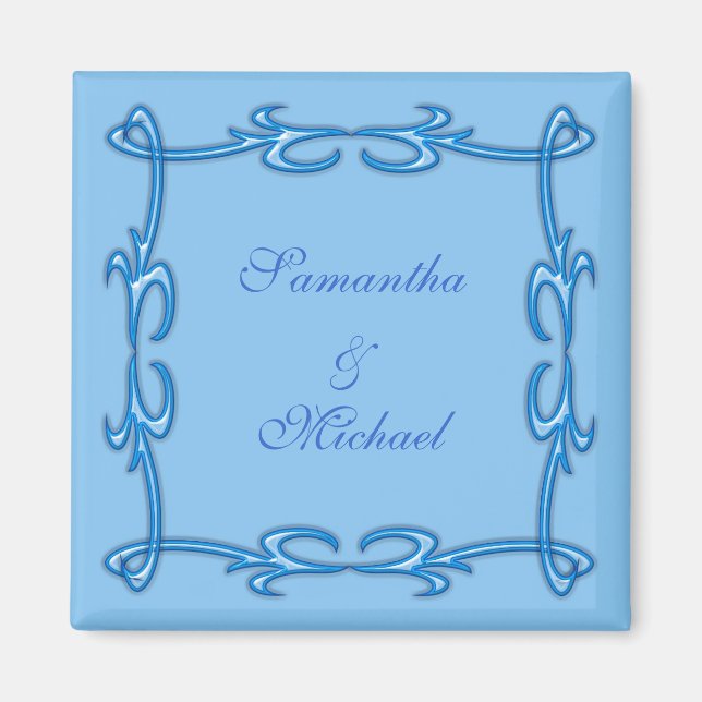 Aimant Cadre bleu (Devant)