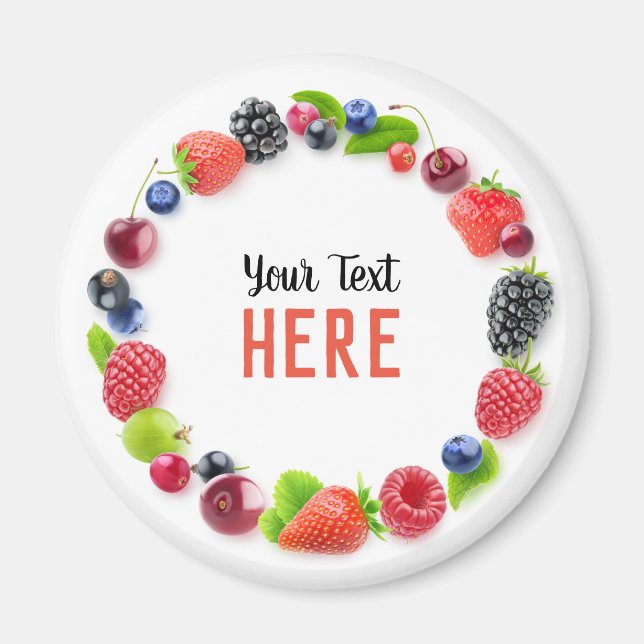 Aimant Cadre de baies fraîches (Devant)