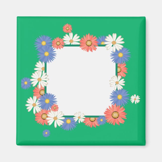Aimant Cadre de fleurs (Devant)