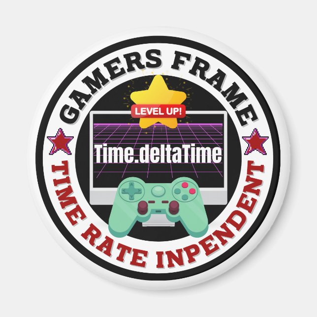 Aimant Cadre Gamers - Taux de temps indépendant (Devant)