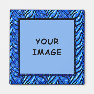 Aimant Cadre photo magnétique bleu coloré