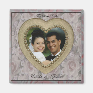 Aimant Cadre photo romantique Mariage Faveur