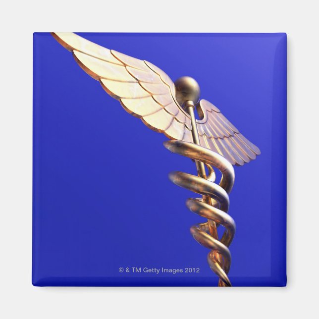 Aimant Caduceus, oeuvre d'ordinateur. Le caducée est un (Devant)
