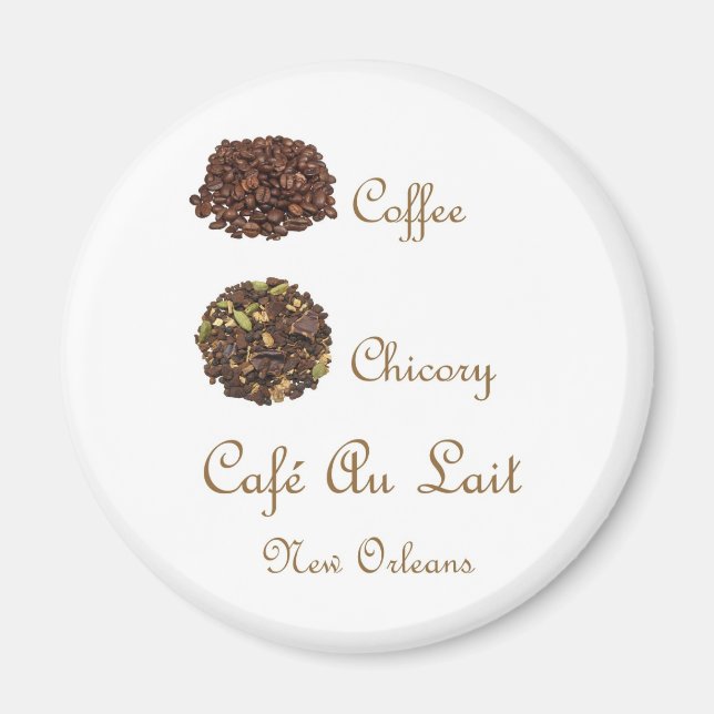 AIMANT CAFE AU LAIT NOUVELLE-ORLÉANS CAFÉ CHICORY (Devant)