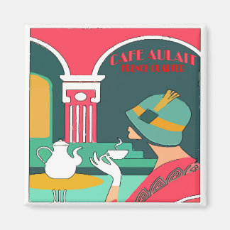 Aimant Cafe Aulait, Quartier Français