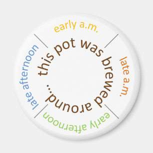 Aimant café brassé autour...