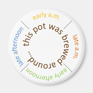 Aimant café brassé autour...