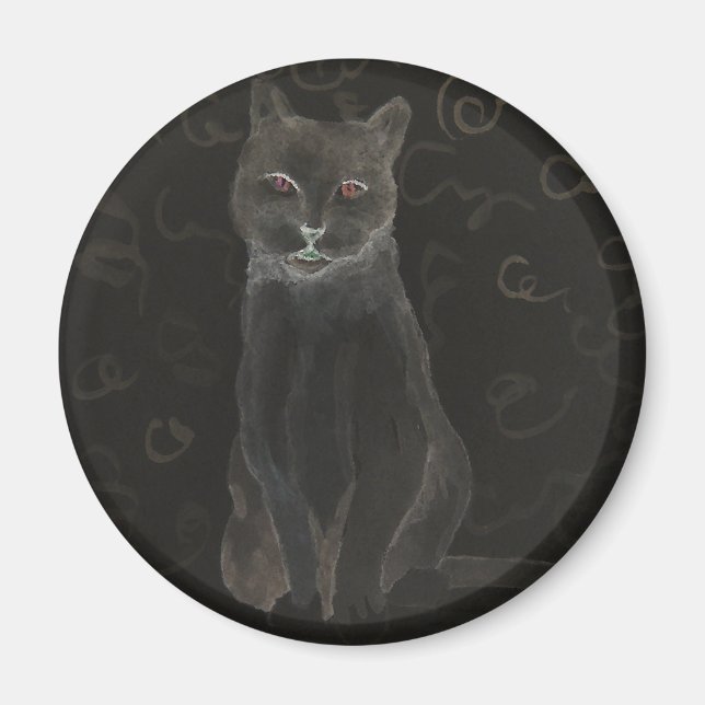 Aimant Café - CricketDiane Art Produits pour chat (Devant)