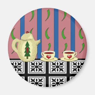 Aimant Café de Noël ou thé