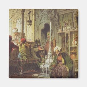 Aimant Café de tabouret, 1862 (litho de couleur)