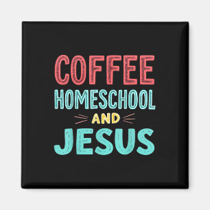 Aimant Café École à la maison et Jésus École à la maison