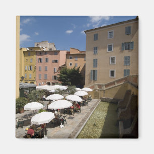 Aimant Café en plein air, Place de l'Eveche, Grasse,