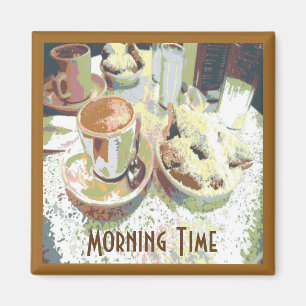 Aimant Café et Bignets New Orleans Café Aulait Donuts