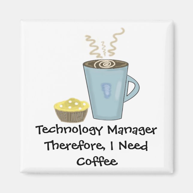 Aimant Café et muffin (Devant)