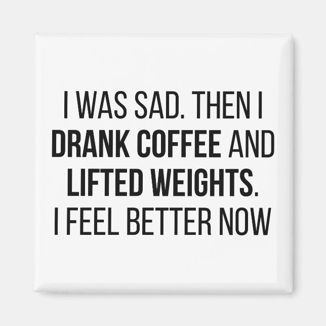 Aimant Café et poids (Devant)