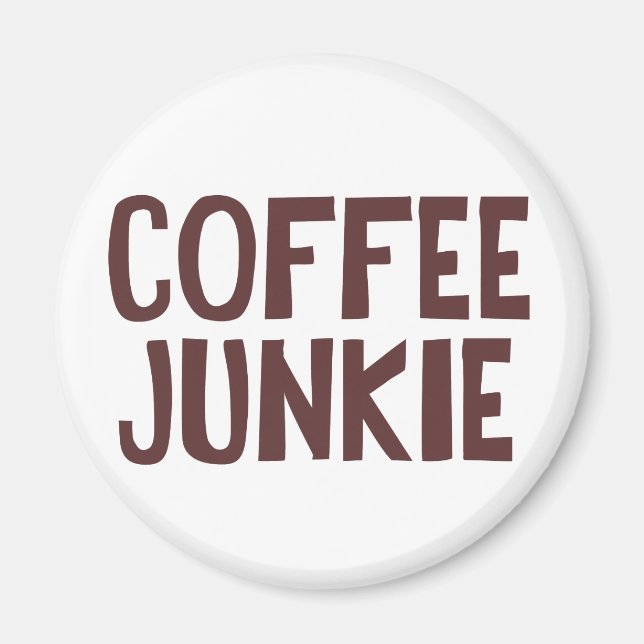 Aimant Café Junkie (Devant)