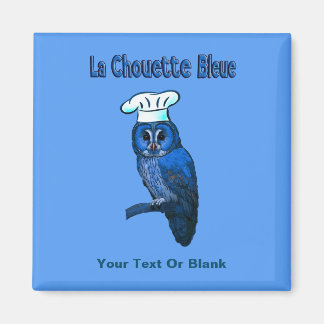 Aimant Café La Chouette Bleue