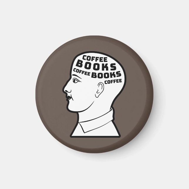 Aimant Café & Livres (Devant)