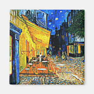 Aimant Cafe Terrasse par Vincent van Gogh