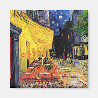 Aimant Café Terrasse sur la Place du Forum, Arles à la nu