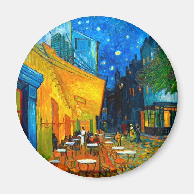 Aimant Café Van Gogh Terrasse en soirée (Devant)