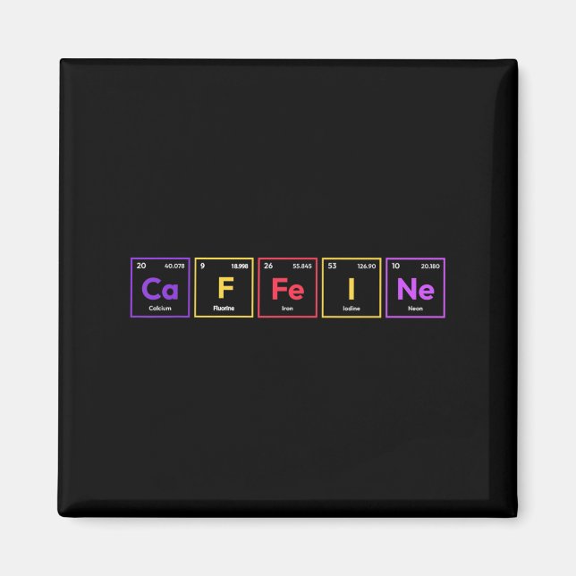 Aimant Caféine Molécule Café Formule chimique Chemisier (Devant)