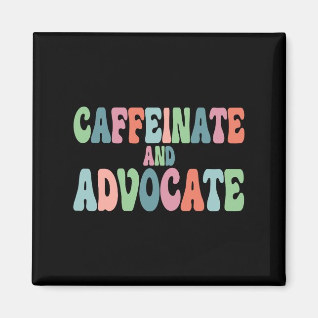 Aimant Caffeinate Et Avocat Enseignant Spirituel Autis Sp (Devant)