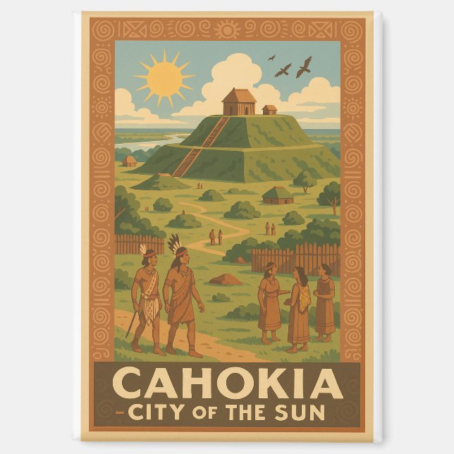 Aimant Cahokia – Ancienne ville des tertres (Recto)