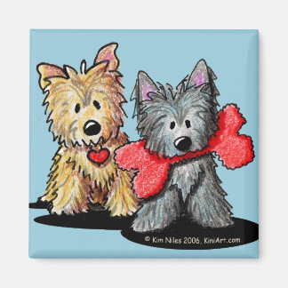 Aimant Cairn Terrier Duo