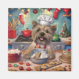 Aimant Cairn Terrier Gîtes de vacances : Noël festif