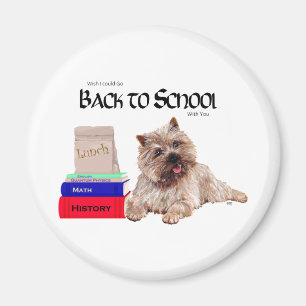 Aimant Cairn Terrier Retour à l'école