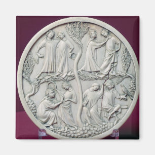 Aimant Caisse de miroir dépeignant les scènes courtoise