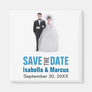Aimant Cake Topper Enregistrer l'aimant Date