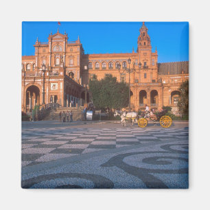 Aimant Calèche dans la Plaza de Espana à
