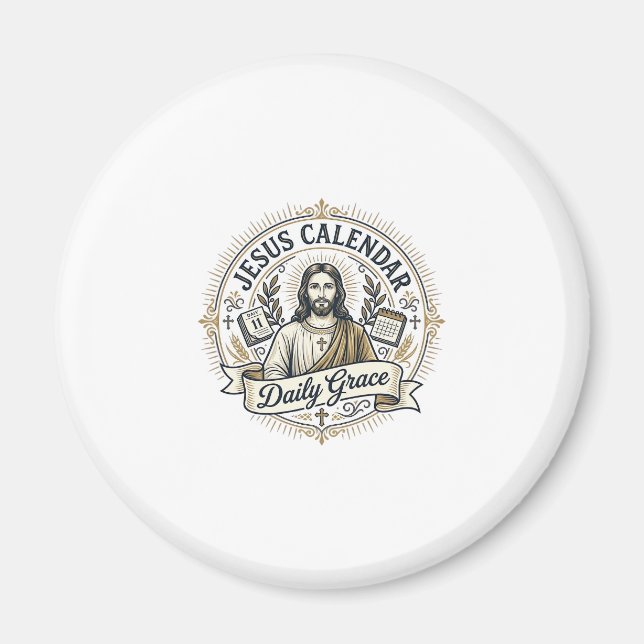 Aimant Calendrier de Jésus Grâce quotidienne Calendrier d (Devant)