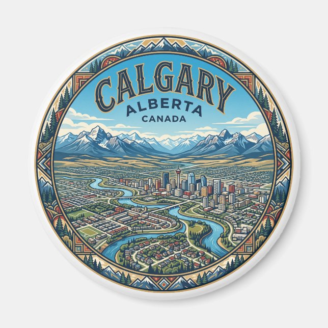 Aimant Calgary Canada (Devant)