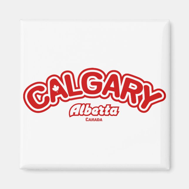 Aimant Calgary Leaf (Devant)