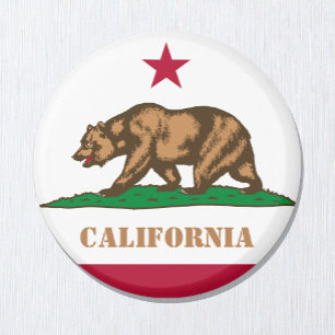 Aimant Californie & drapeau, Californie, Etats-Unis vacan