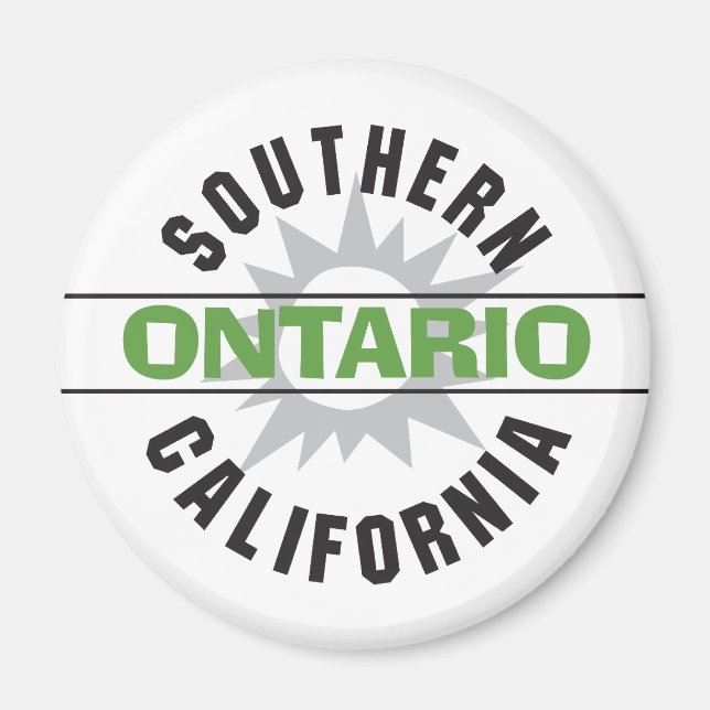 Aimant Californie du Sud - Ontario (Devant)