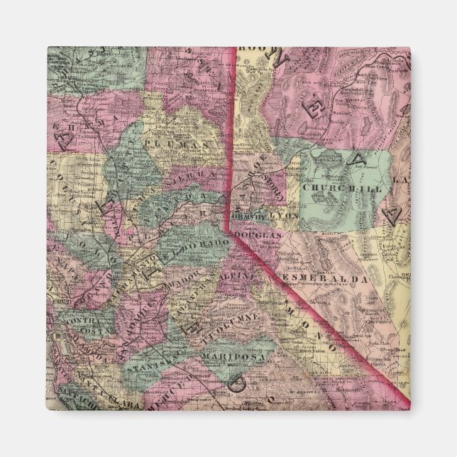 Aimant Californie, Nevada 3 (Devant)