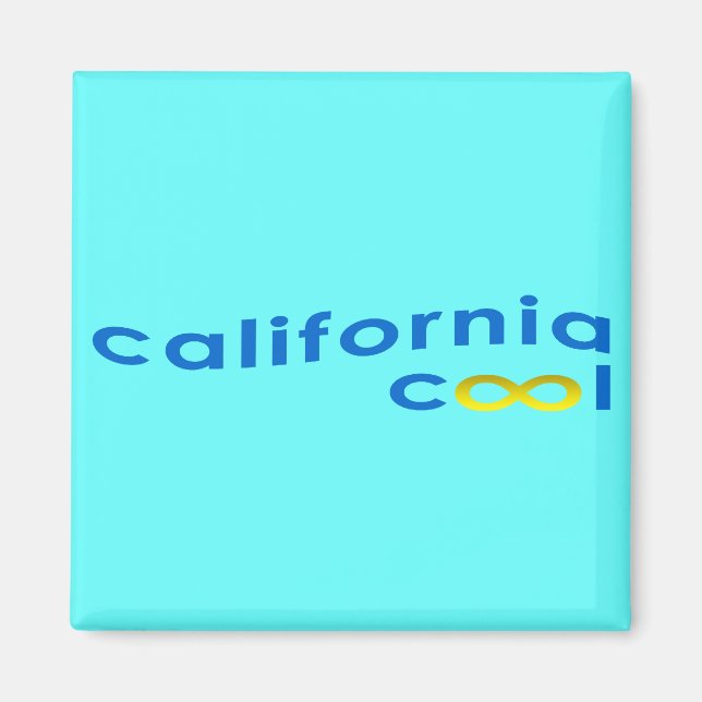 Aimant Californie - pour toujours - cool (Devant)
