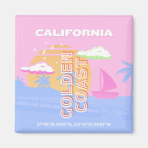 Aimant Californie, Travel Art, Preppy