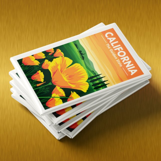 Aimant Californie vintage (Créateur téléchargé)