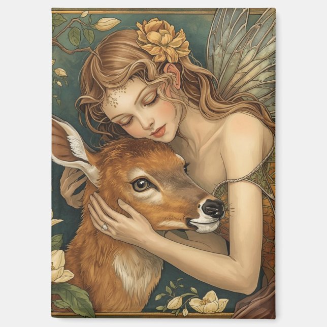 Aimant Câlin de fée - Le cœur tendre de la nature (Recto)