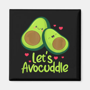 Aimant Câlins d'avocat Couple d'avocats mignons Saint Val