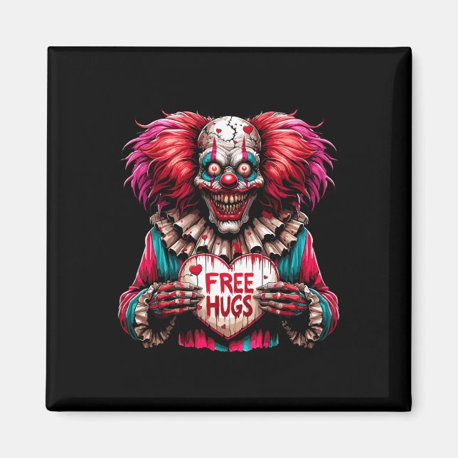 Aimant Câlins Gratuits Clown Effrayant Saint-Valentin Hal (Devant)