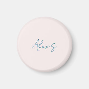 Aimant Calligraphie de nom Script Plain Simple Couleur Pa
