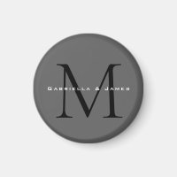Calligraphie gris-noir monogramme