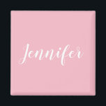 Aimant Calligraphie personnalisée Jennifer Nom Conception<br><div class="desc">Créez votre propre design personnalisé. Vous pouvez changer la couleur de la police calligraphie de style manuscrit blanc en une autre option cursive tendance. Modifiez la taille de la police pour qu'elle corresponde à la conception de votre nom personnalisé. Ce message texte personnel peut occuper autant de la zone d'impression...</div>