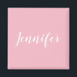 Aimant Calligraphie personnalisée Jennifer Nom Conception<br><div class="desc">Créez votre propre design personnalisé. Vous pouvez changer la couleur de la police calligraphie de style manuscrit blanc en une autre option cursive tendance. Modifiez la taille de la police pour qu'elle corresponde à la conception de votre nom personnalisé. Ce message texte personnel peut occuper autant de la zone d'impression...</div>